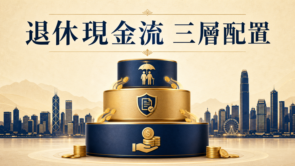 退休現金流進階篇：年金、收息保單、資產提取，三層點樣配？
